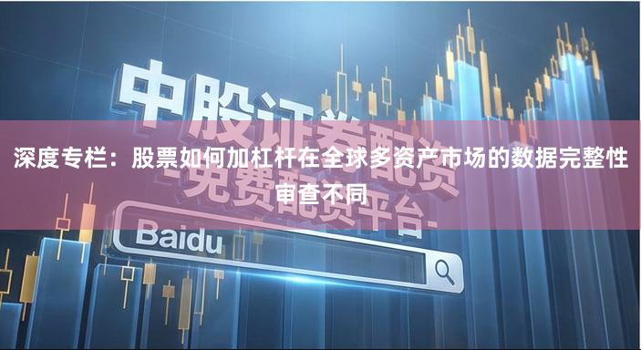 深度专栏：股票如何加杠杆在全球多资产市场的数据完整性审查不同