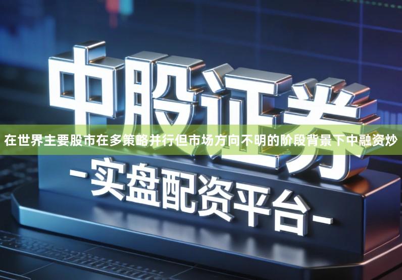 在世界主要股市在多策略并行但市场方向不明的阶段背景下中融资炒